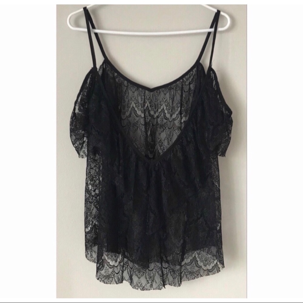 ❌SOLD❌Kimchi Blue Black Lace Top - Picture 7 of 7